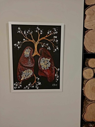 Obraz ręcznie malowany na płótnie Cyberpłuca