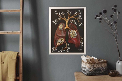 Obraz ręcznie malowany na płótnie Cyberpłuca