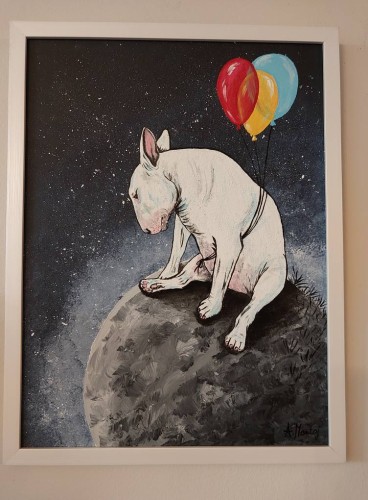 Obraz ręcznie malowany na płótnie Bul istnienia