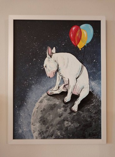 Obraz ręcznie malowany na płótnie Bul istnienia