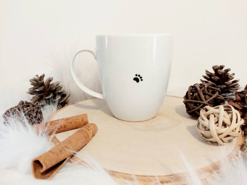 Wyjątkowy, ręcznie malowany kubek Dalmatyńczyk.