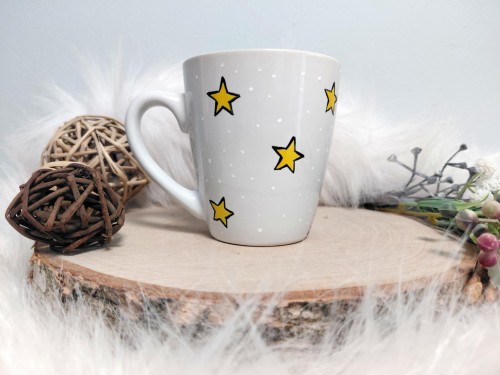 Ręcznie malowany kubek 200 ml Mały Ksiażę i lisek