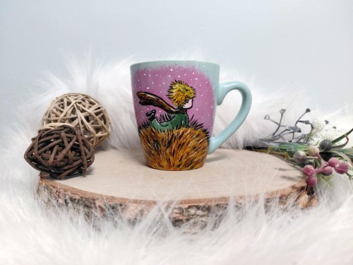 Ręcznie malowany kubek 200 ml Mały Ksiażę