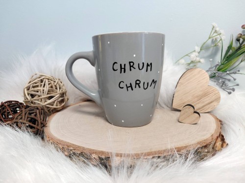 Wyjątkowy, ręcznie malowany kubek różowa Świnka