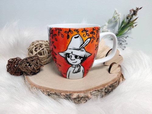 Wyjątkowy, ręcznie malowany kubek Włóczykij