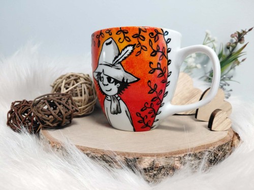 Wyjątkowy, ręcznie malowany kubek Włóczykij