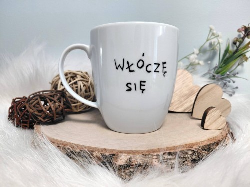 Wyjątkowy, ręcznie malowany kubek Włóczykij