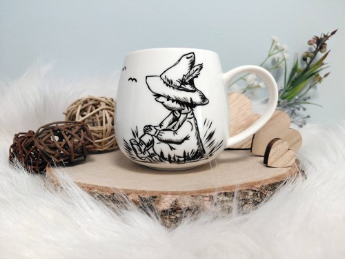 Kubek ręcznie malowany Włóczykij