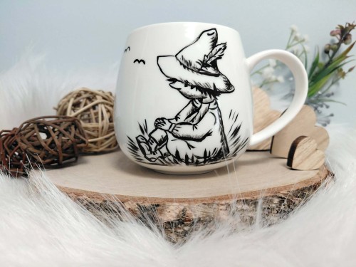 Wyjątkowy, ręcznie malowany kubek Włóczykij