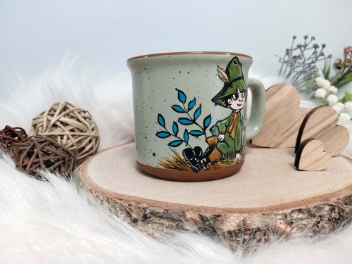 Wyjątkowy, ręcznie malowany kubek Włóczykij