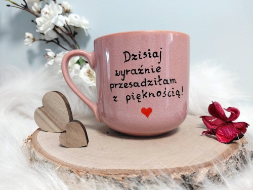 Wyjątkowy, ręcznie malowany kubek kolorowy ptak