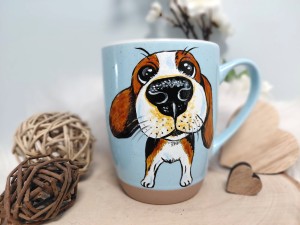 Kubek ręcznie malowany Beagle  