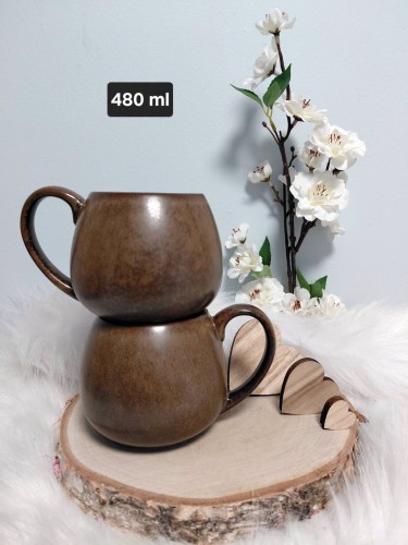 Wyjątkowy, ręcznie malowany kubek Miś 480 ml