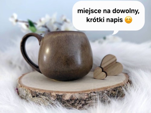 Wyjątkowy, ręcznie malowany kubek Miś 480 ml