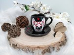 Filiżanka do espresso 100 ml ręcznie malowana bulterier