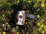 Kubek ręcznie malowany Basset 